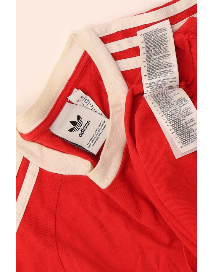 Adidas T-Shirt Homme Top Rouge Moyen Coton