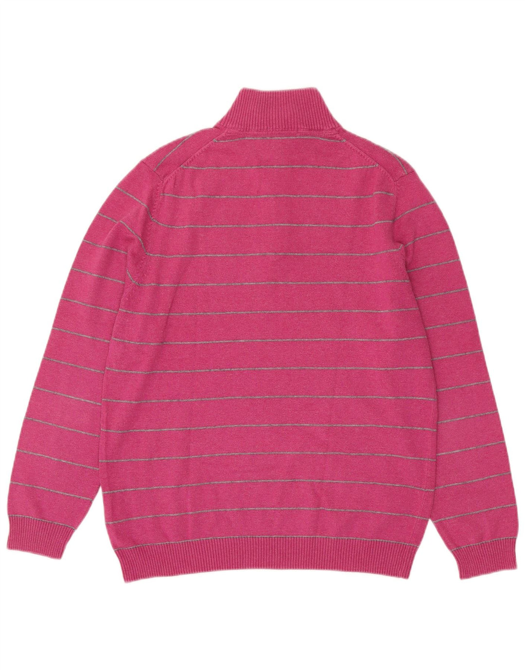 Massimo Dutti Pull col zippé pour femme EU 38 Rose moyen rayé