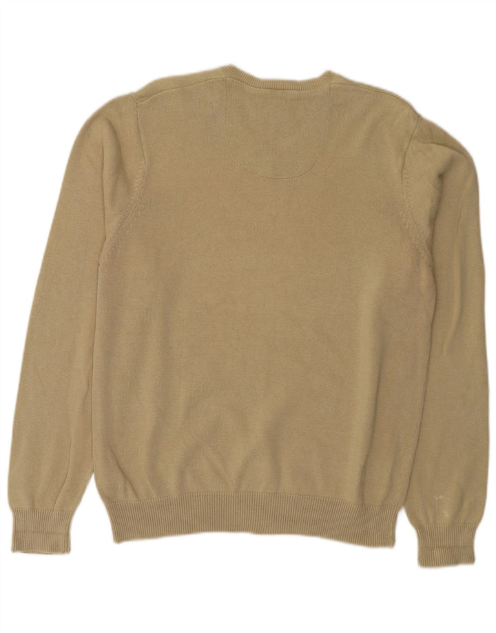 Marks & Spencer Pull Blue Harbor Col V Homme Beige Moyen Coton