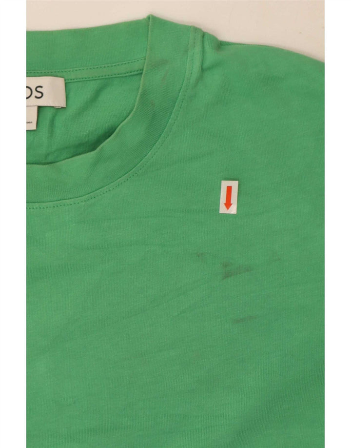 Cos Haut Femme Manches Longues UK 44 Coton Vert Moyen