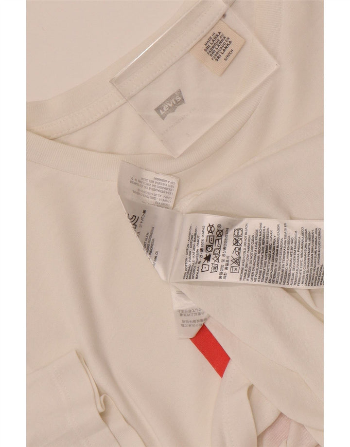 Levi's Tee-Shirt Peanuts Graphic Homme Blanc Petit Coton