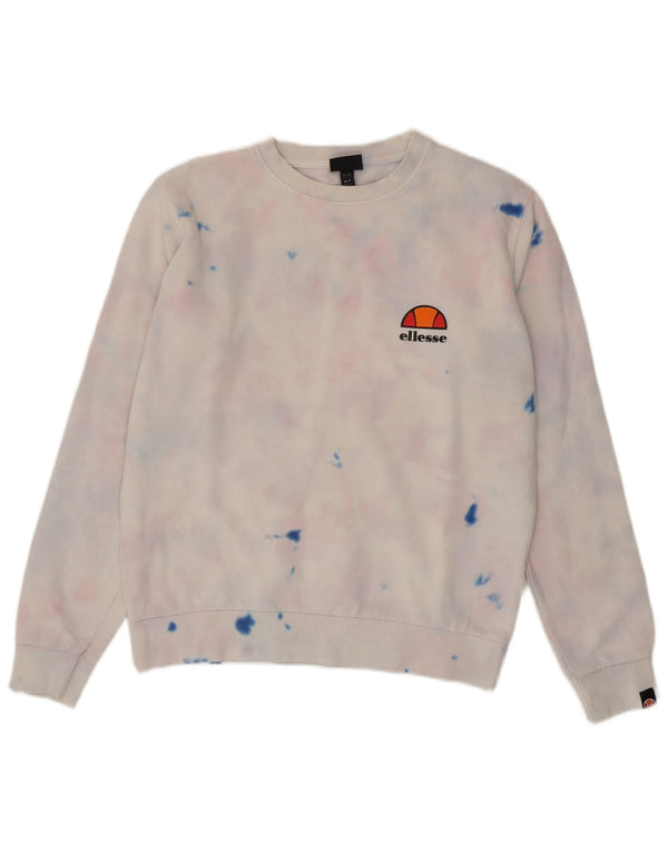 Ellesse Sweat-shirt surdimensionné pour femme UK 8 Small Multicolore Tie Dye
