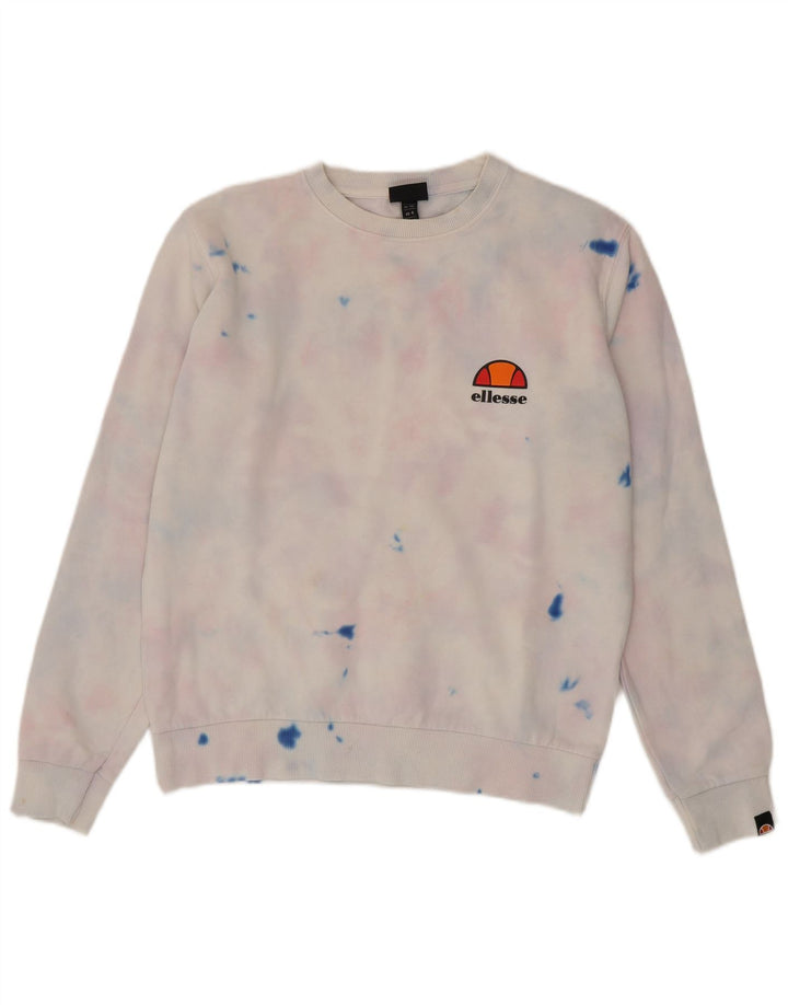Ellesse Sweat-shirt surdimensionné pour femme UK 8 Small Multicolore Tie Dye