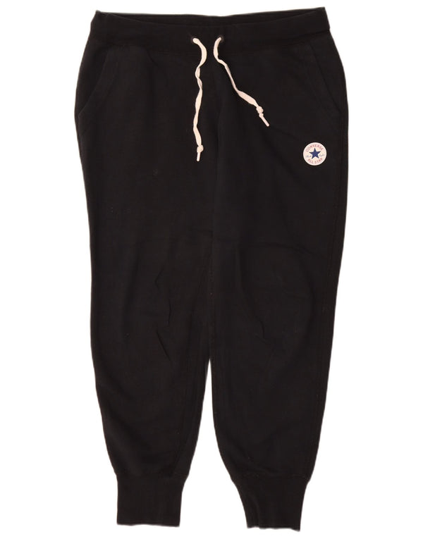 Converse Pantalon de survêtement pour femme en coton noir moyen UK 44