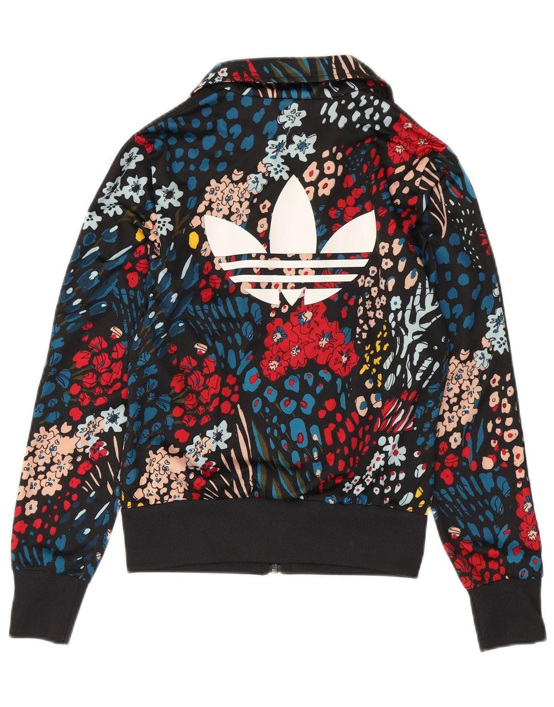 Adidas Femmes 3D Arc Survêtement Top Veste UK 8 Petit Multicolore Floral