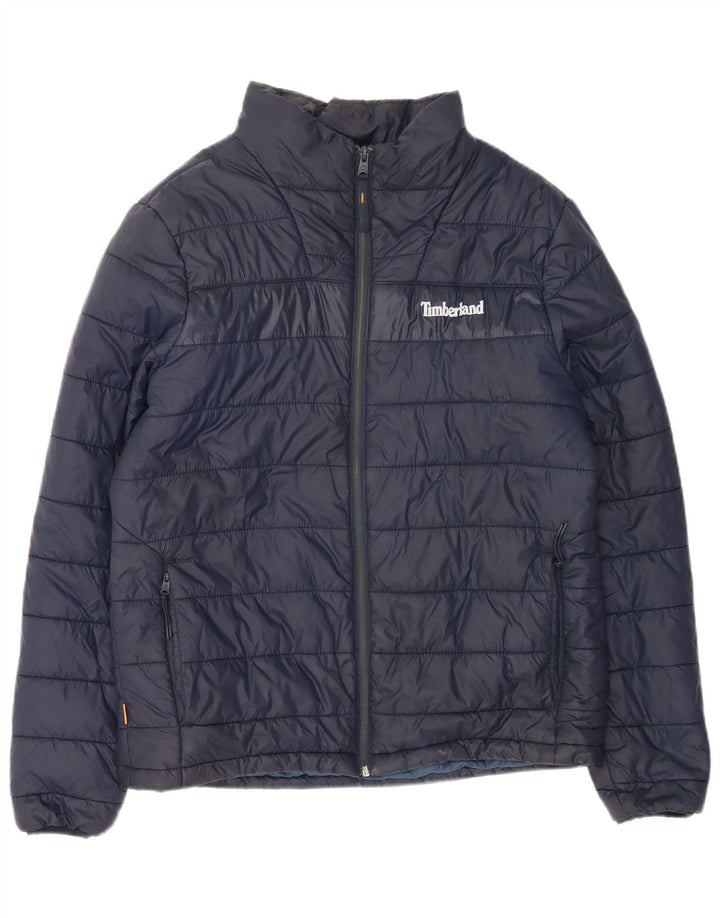 Timberland Veste rembourrée pour hommes UK 38 Nylon bleu marine moyen