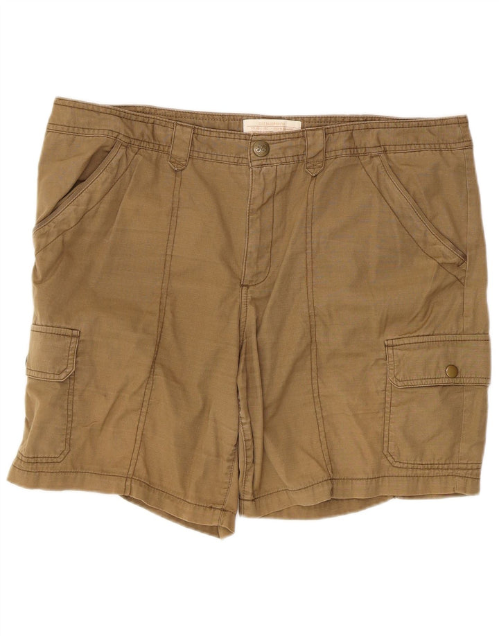 Eddie Bauer Short cargo pour femme US 16 2XL W40 Coton kaki