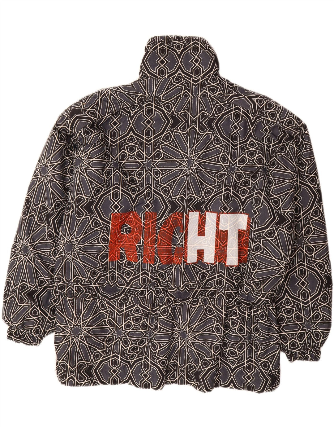 CAPT. COOK Veste Anorak Graphique pour Homme UK 42 XL Gris Géométrique