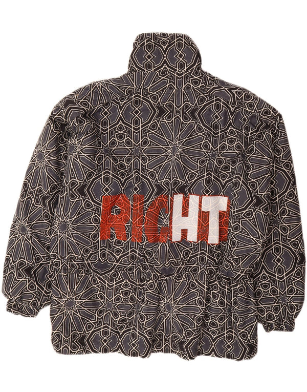 CAPT. COOK Veste Anorak Graphique pour Homme UK 42 XL Gris Géométrique