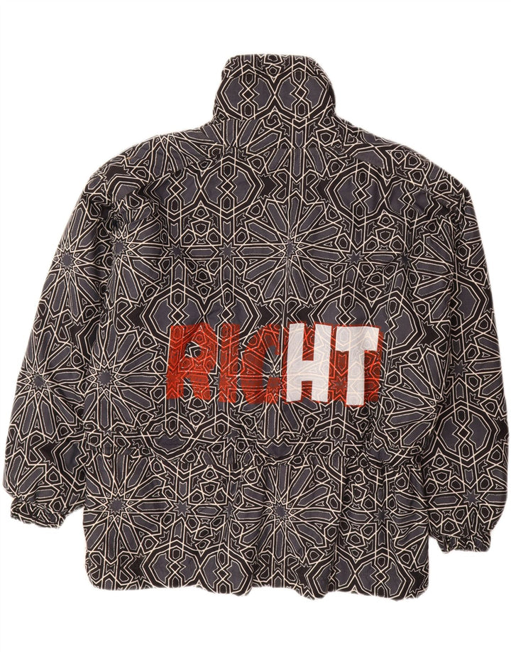 CAPT. COOK Veste Anorak Graphique pour Homme UK 42 XL Gris Géométrique