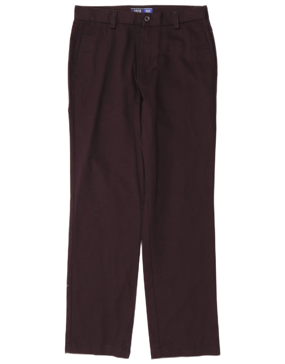 IZOD Pantalon Chino Droit Homme W31 L32 Bleu Marine Coton