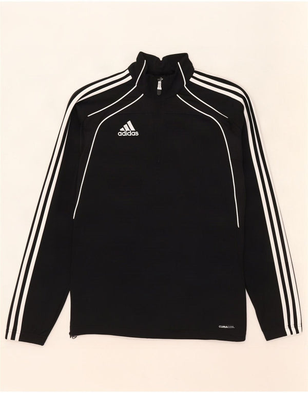 Adidas Hommes Climacool Zip Neck Pull Survêtement Top UK 38/40 Moyen Noir