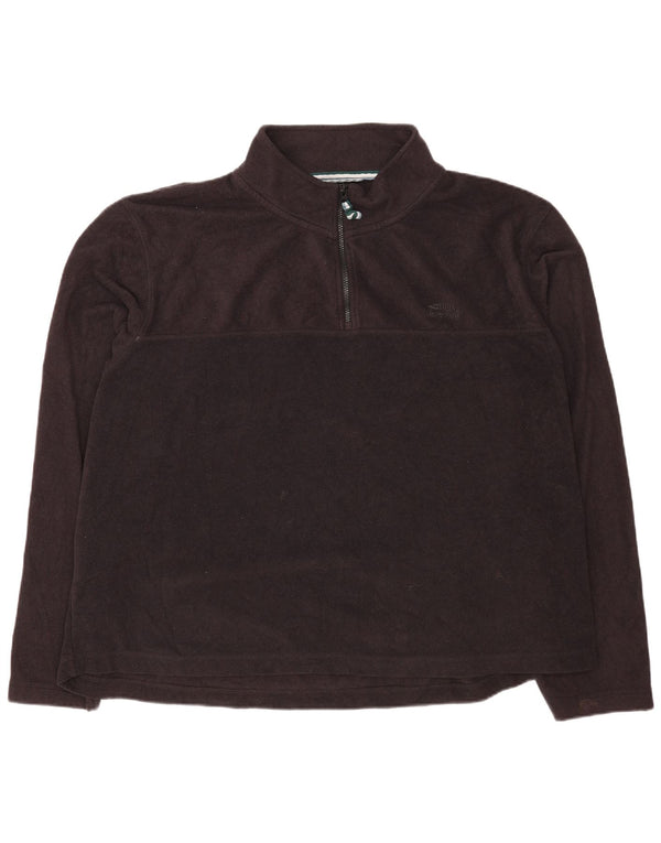 Weird Fish Sweat-shirt à col zippé pour homme 5XL Noir Polyester