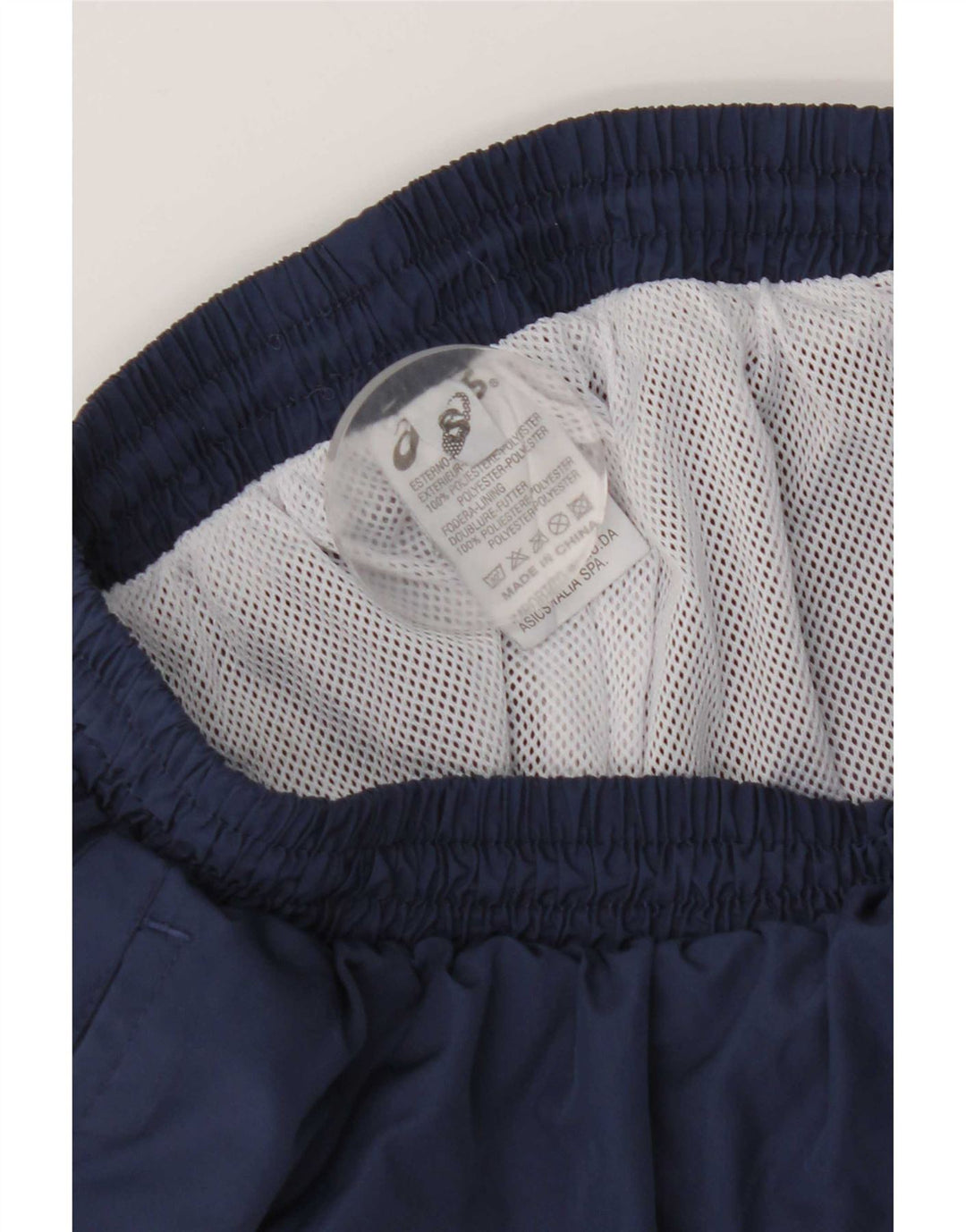 Asics Short de sport homme petit bleu marine polyester
