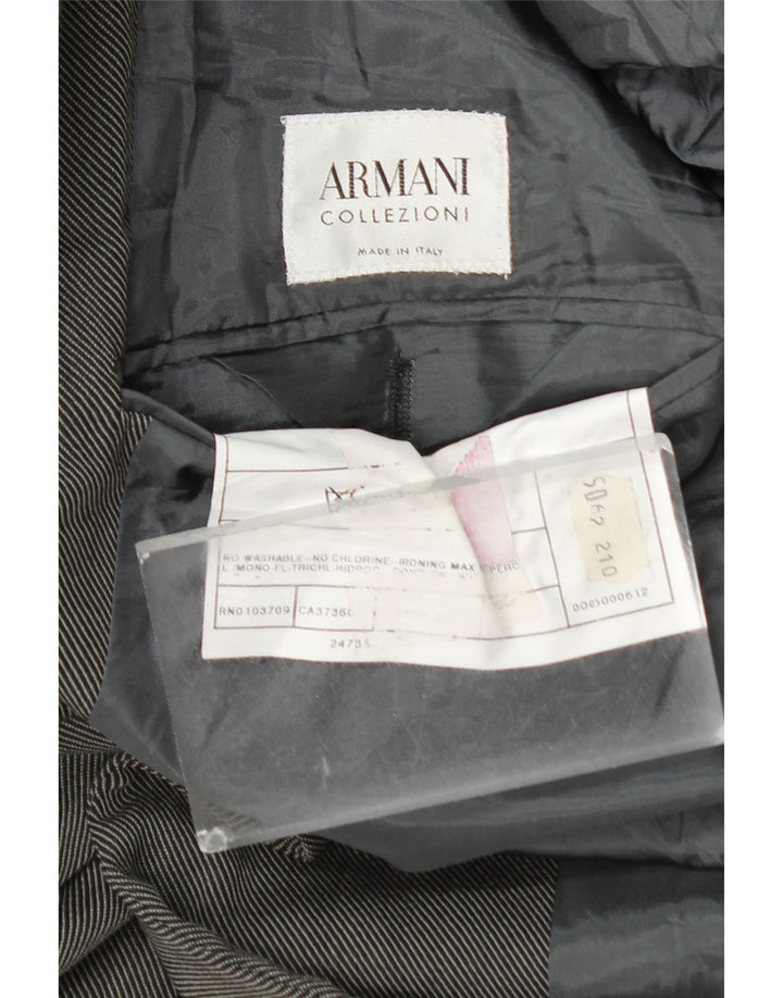 Armani Collezioni Veste Blazer 3 Boutons Homme IT 50 Laine Gris Moyen