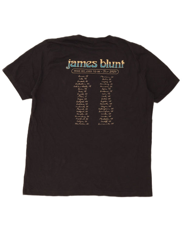 Bella Canvas T-shirt graphique James Blunt pour homme XL en coton noir Musique