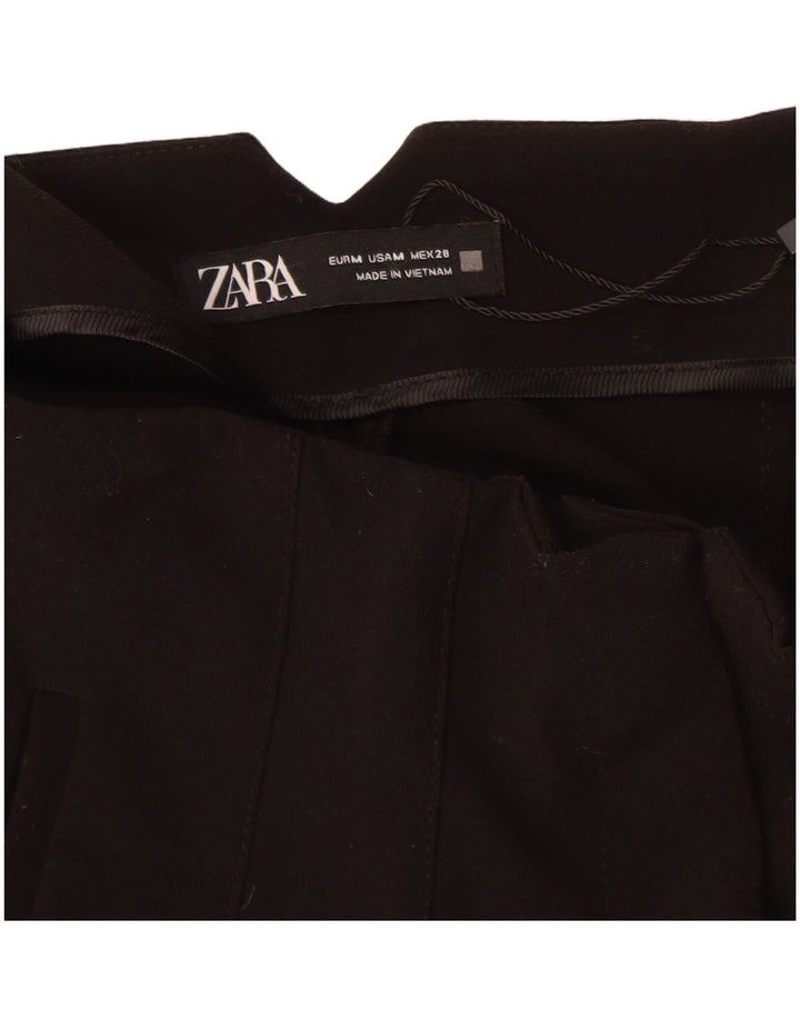 Zara Pantalon Chino Fuselé Femme Moyen W28 L27 Noir Polyester
