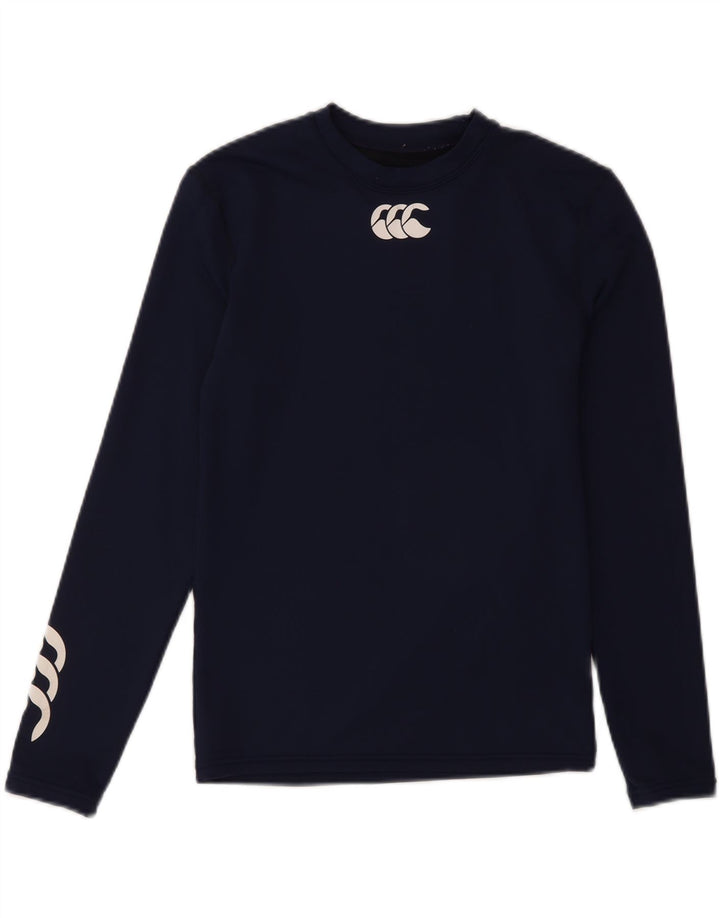 Canterbury Haut graphique à manches longues pour garçon 8-9 ans Bleu marine Taille L