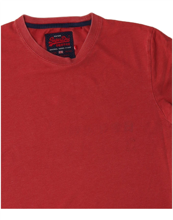Superdry T-Shirt Homme Haut Large Rouge