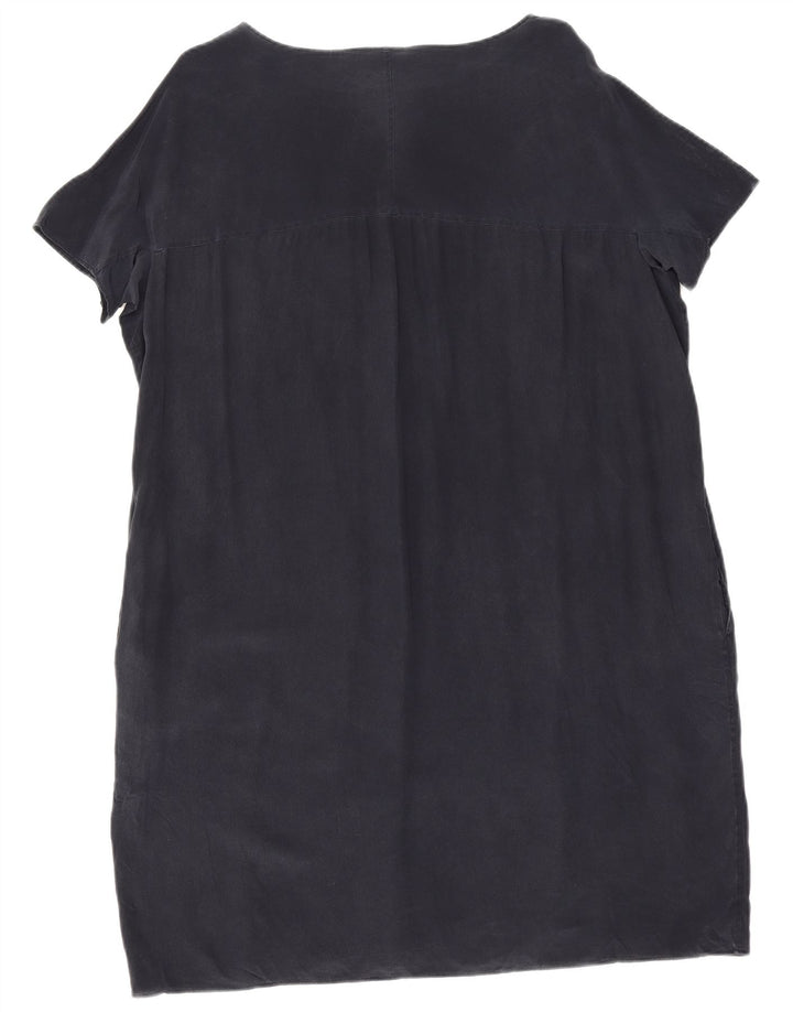 Aspesi Femme Robe Fourreau IT 42 Soie Bleu Marine Moyen