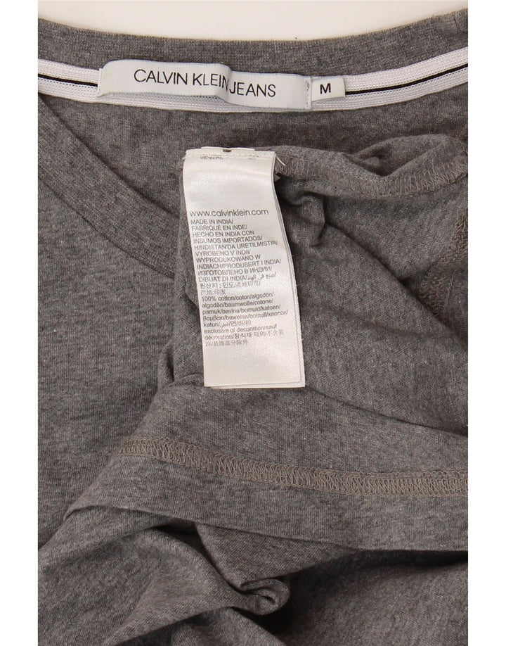 CALVIN KLEIN JEANS Mens T-Shirt Top Medium Grey Cotton Vintage Calvin Klein Jeans and Second-Hand Calvin Klein Jeans from Messina Hembry 