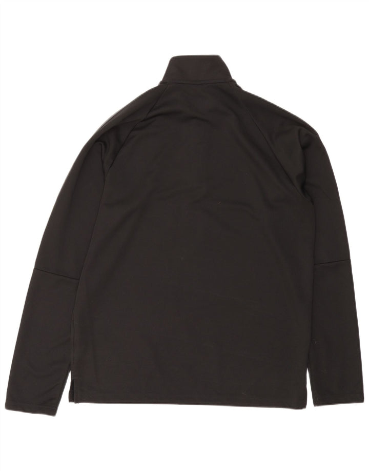 ADIDAS Haut de survêtement Climalite pour homme avec col zippé Noir Taille L