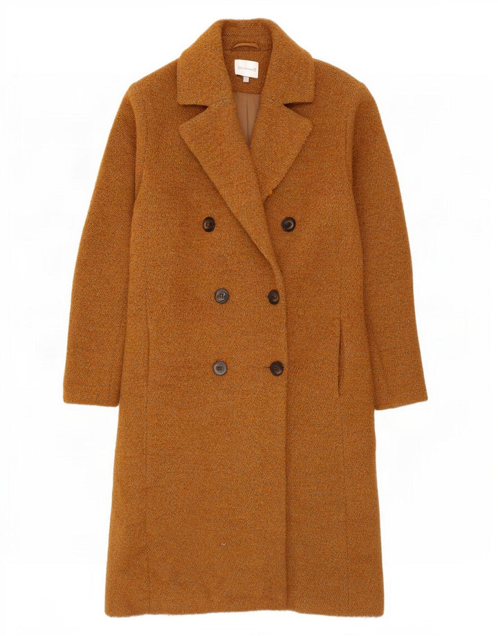 Warehouse Manteau croisé pour femme UK 14 Coton beige moyen