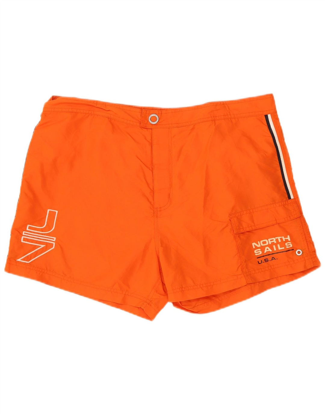 North Sails Short de Bain Graphique Homme Large Orange Polyamide