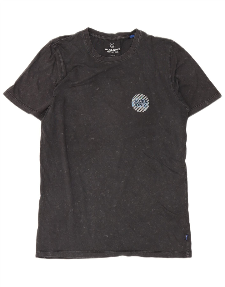 JACK & JONES Boys Graphic T-Shirt Top 15-16 Years Grey