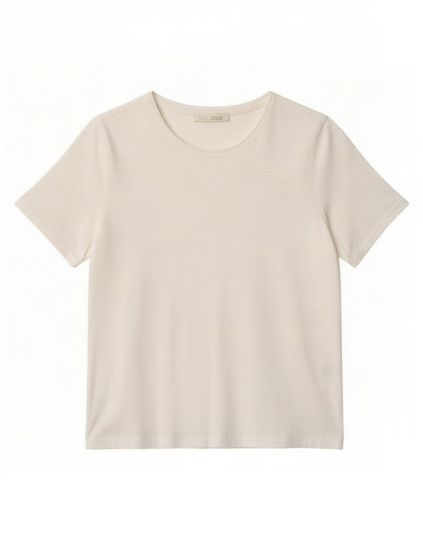 Zara T-Shirt Femme Top UK 10 Petit Coton Blanc
