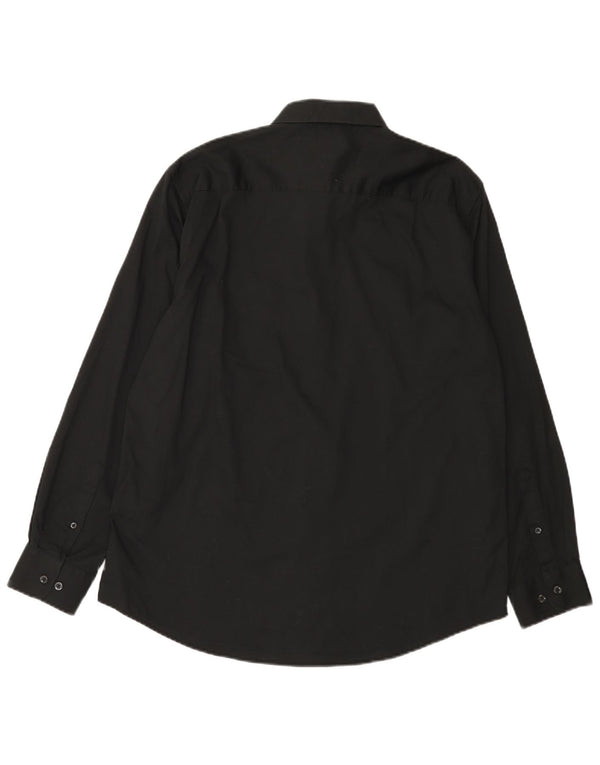 Nautica Chemise Homme Taille 16 1/2 Grand Coton Noir