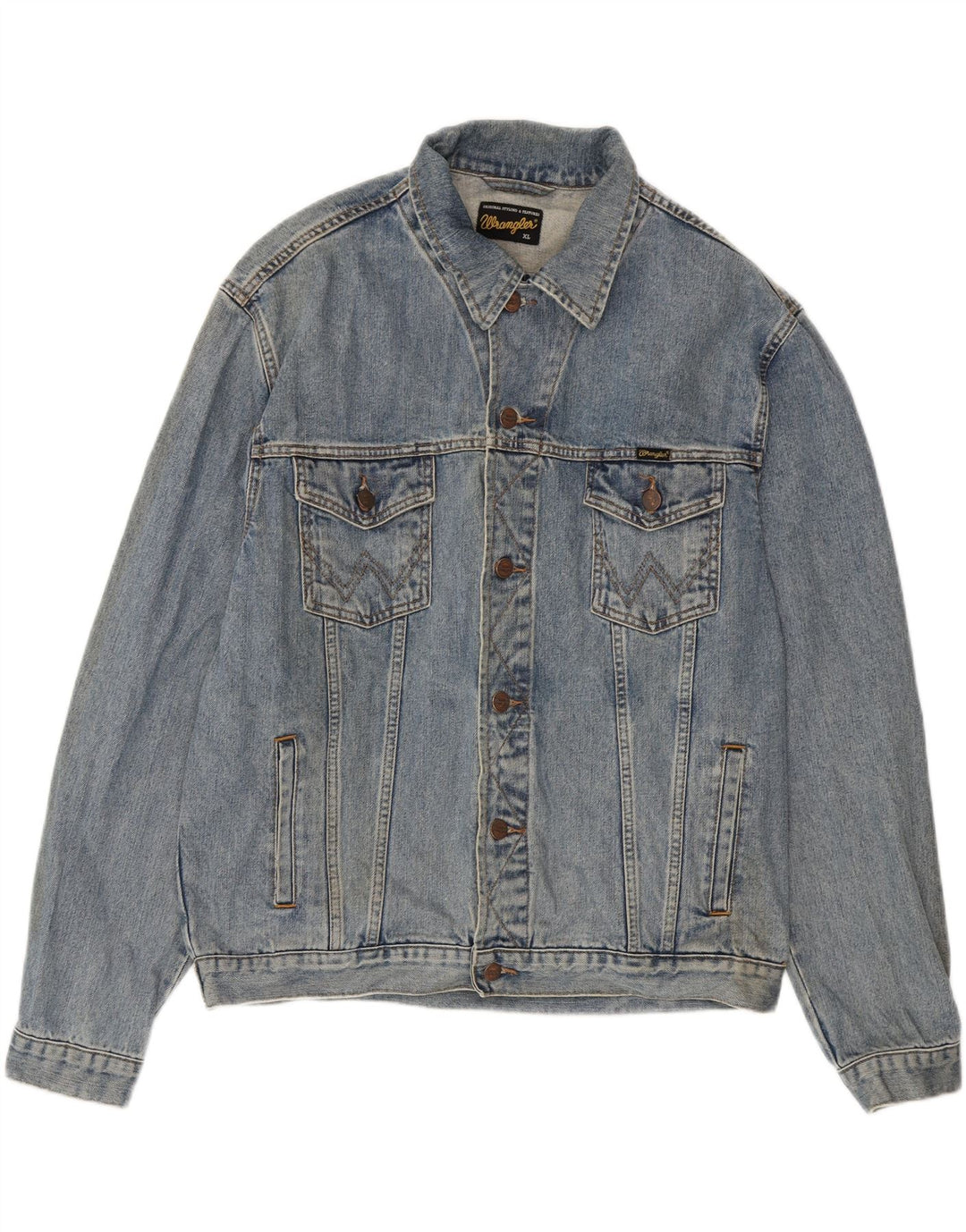 Wrangler Veste en Jean Homme UK 42 XL Bleu Coton