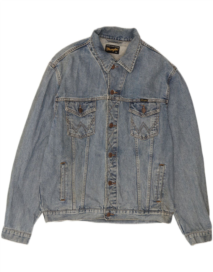 Wrangler Veste en Jean Homme UK 42 XL Bleu Coton