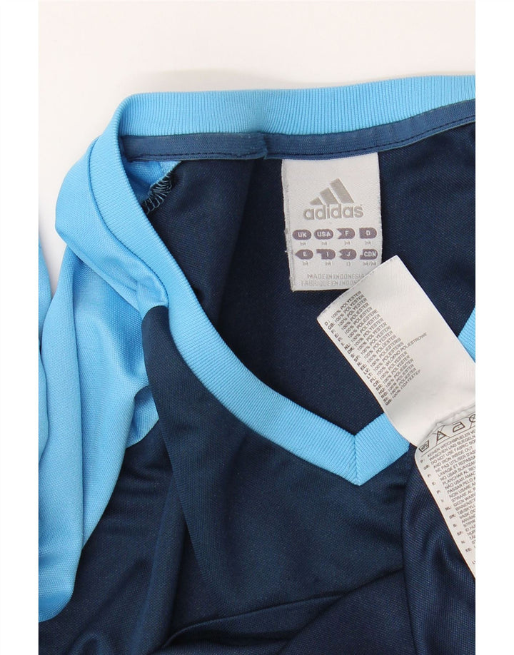ADIDAS T-Shirt Climalite Homme Bleu Marine Moyen Polyester Colorblock