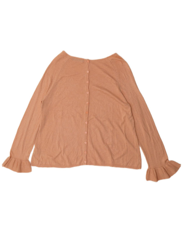 Marks & Spencer Pull col bateau pour femme UK 16 Grand acrylique rose