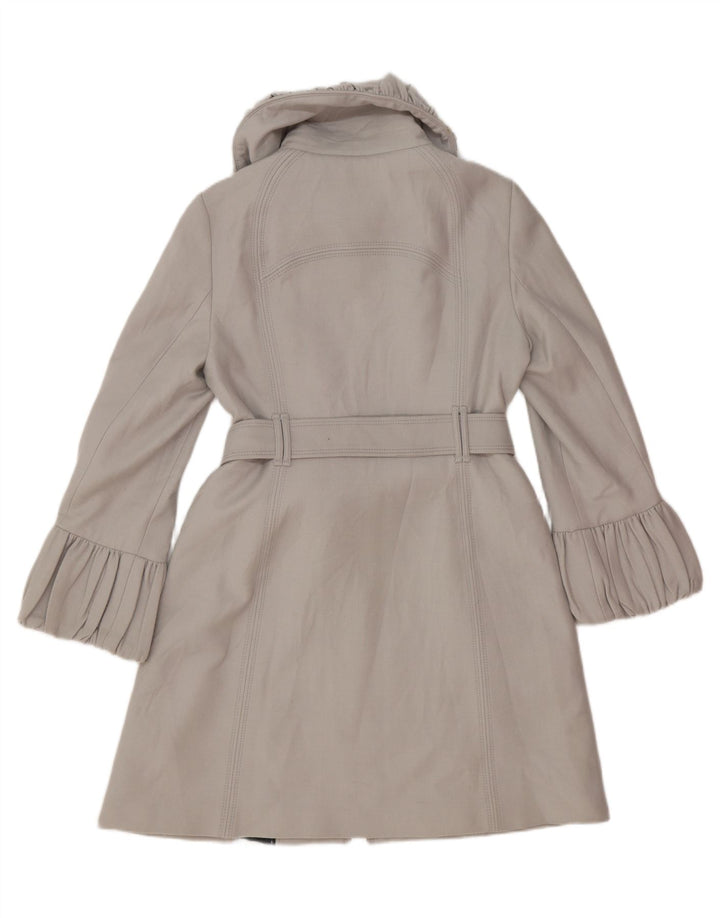 Zara Femme Pardessus UK 14 Grande Laine Grise