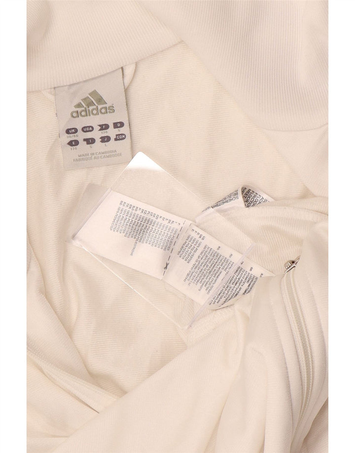 Adidas Veste de survêtement pour homme UK 38/40 Medium Blanc Polyester Sports