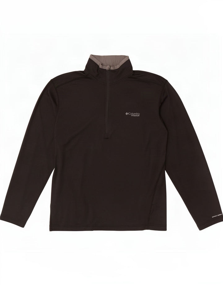 Columbia Haut de Survêtement Omni Dry Zip Neck Homme Noir Moyen