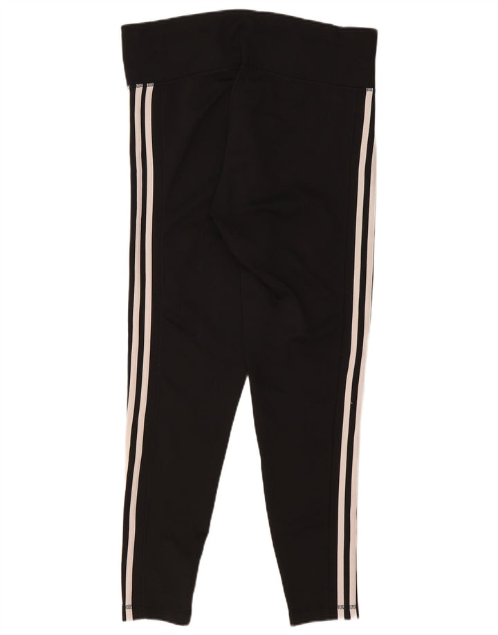 ADIDAS Femmes Climalite Leggings UK 20/22 XL Noir Polyester
