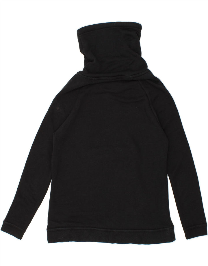 NIKE Womens Roll Neck Sweatshirt Jumper UK 10 Small Black Cotton Vintage Nike and Second-Hand Nike from Messina Hembry 
