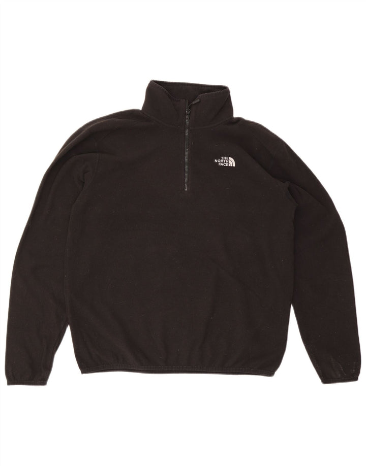 The North Face Pull polaire à col zippé pour homme Noir moyen Polyester