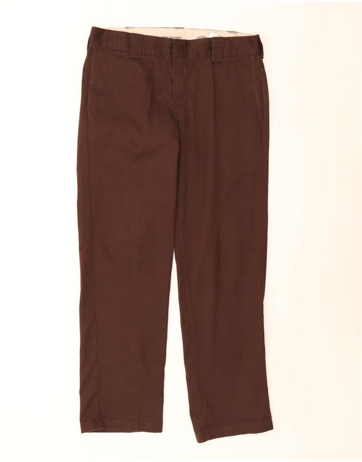 Dickies Pantalon Chino Droit Homme W34 L32 Marron Polyester