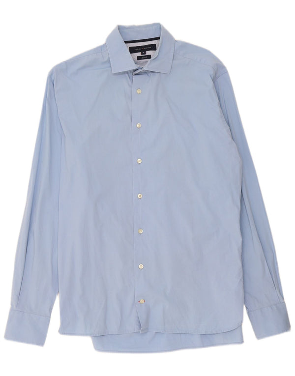 Tommy Hilfiger Mens Shirt Medium Blue Cotton