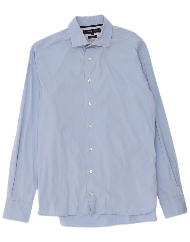 Tommy Hilfiger Chemise Homme Bleu Moyen Coton