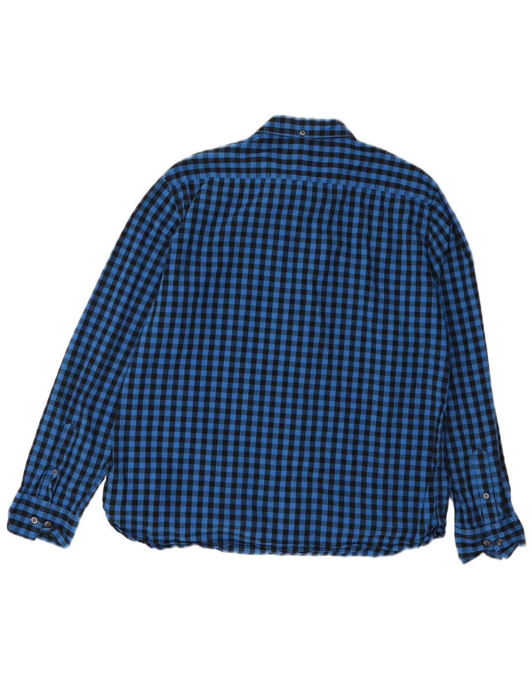 French Connection Chemise Homme XL Bleu Vichy Coton