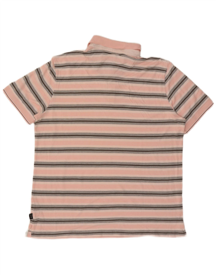 Hugo Boss Polo Homme 2XL Rose Rayé