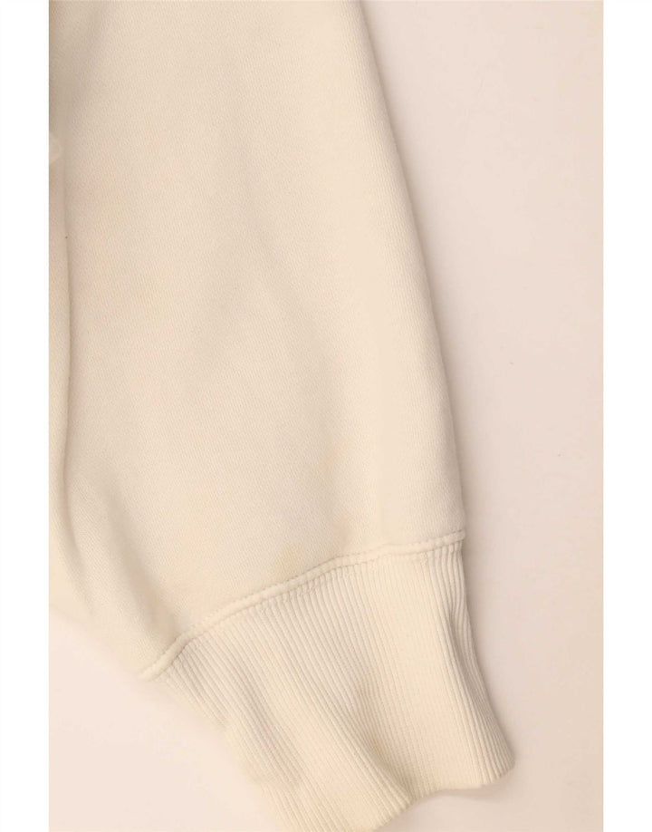 Nike Sweat-shirt court surdimensionné pour femme UK 14 en coton blanc moyen