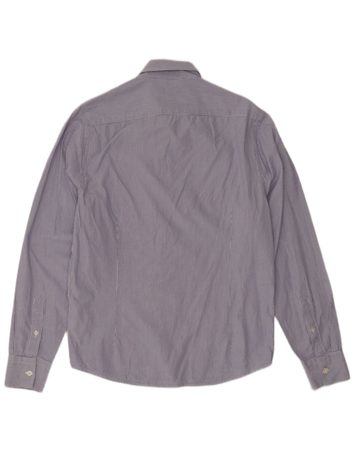 Chemise homme Rifle en coton à fines rayures bleu moyen