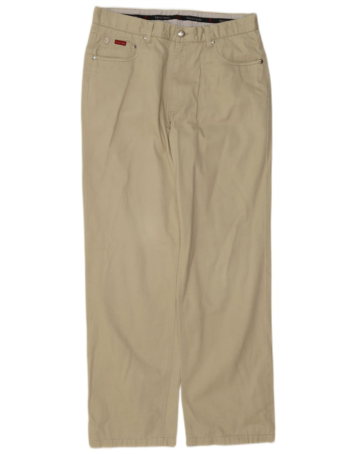 PIERRE CARDIN Pantalon décontracté droit homme W32 L31 Beige
