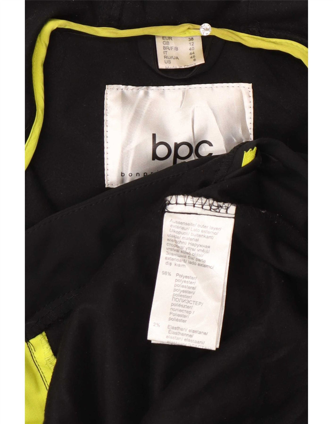 Bonprix Collection Veste de survêtement à capuche pour femme UK 12 Medium Noir